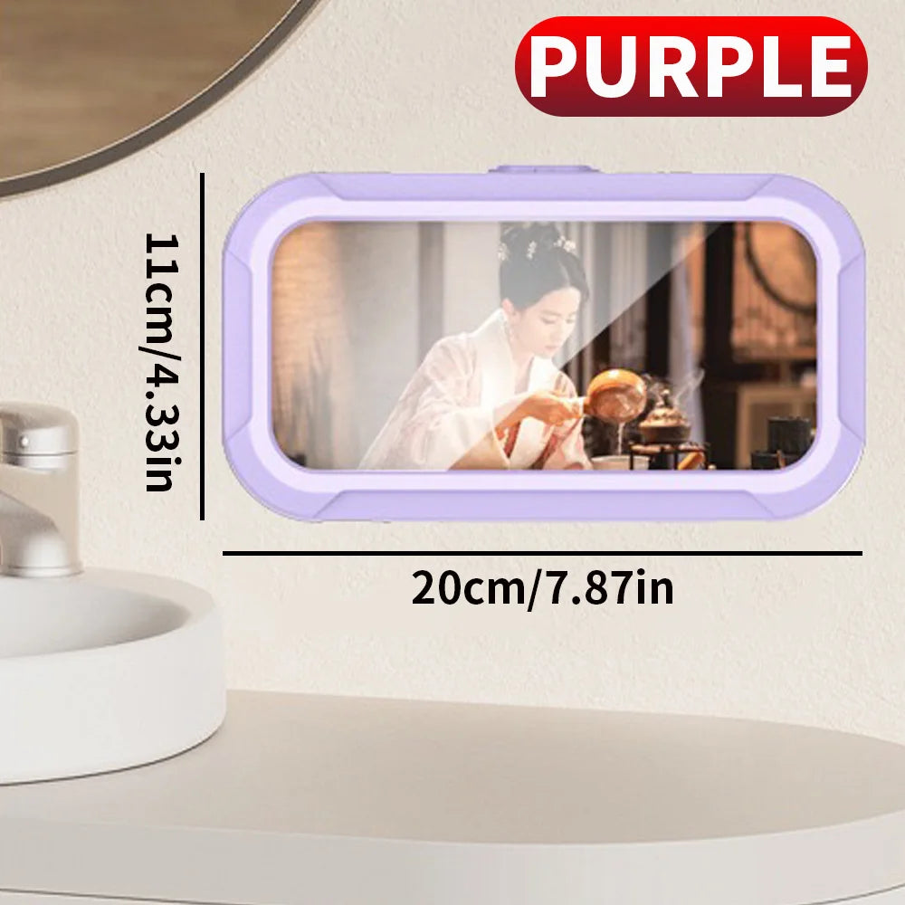 1PC Bathroom Waterproof Phone Storage Box, Can Be Rotated for Appeal, and Can Be Used for Both Showering and Watching TV Shows