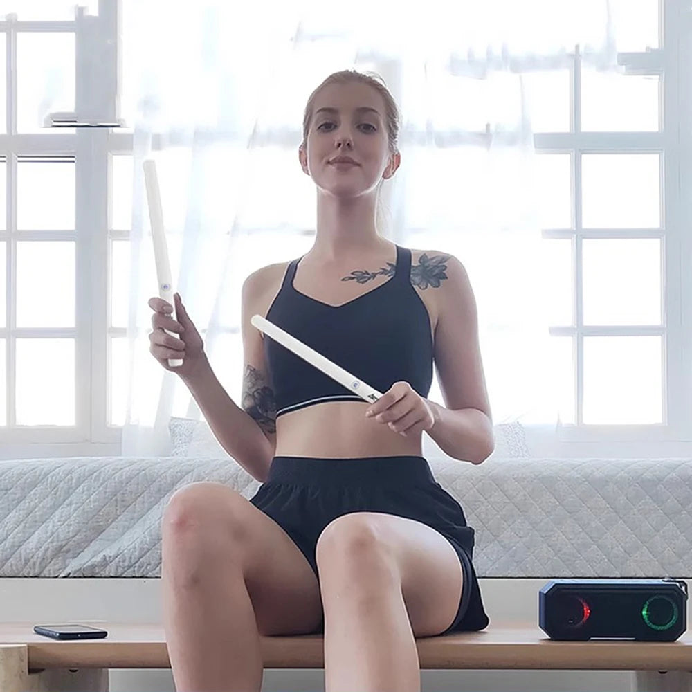 Aeroband Pocketdrum 2 MAX, Somatosensory Digital Electronic Drumsticks Set with Drumsticks, Foot Pedals, and Bluetooth Adapter