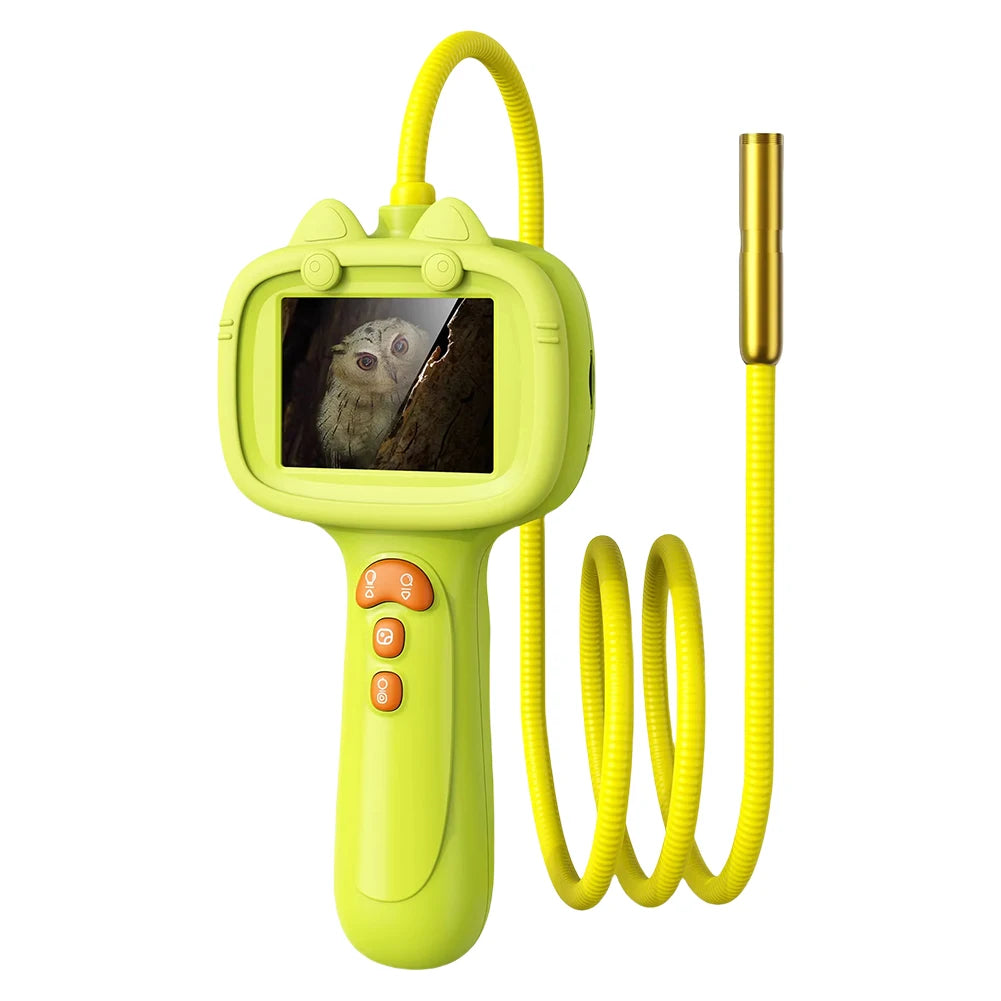 Kid Endoscope Camera 2.4-Inch Display 1080P HD Probe with LED Kids Exploration Endoscope Tool for Indoor/Outdoor Children'S Gift